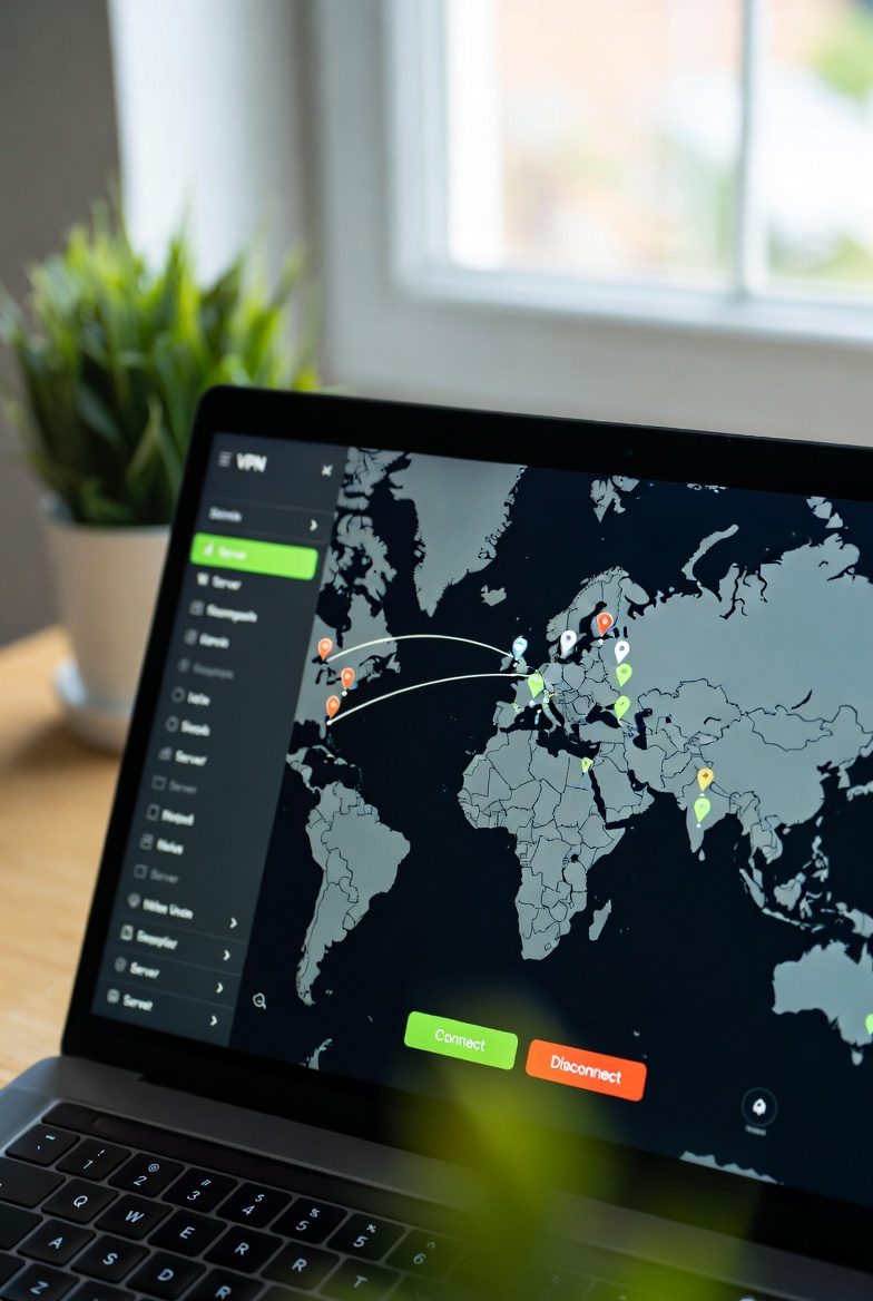 NordVPN mapa serwerów 2026 - widok aplikacji